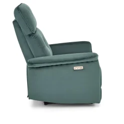 Fotel rozkładany recliner Karlin welwet zielony