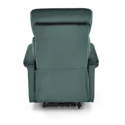 Fotel rozkładany recliner Karlin welwet zielony