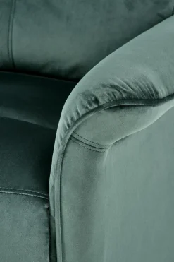 Fotel rozkładany recliner Karlin welwet zielony