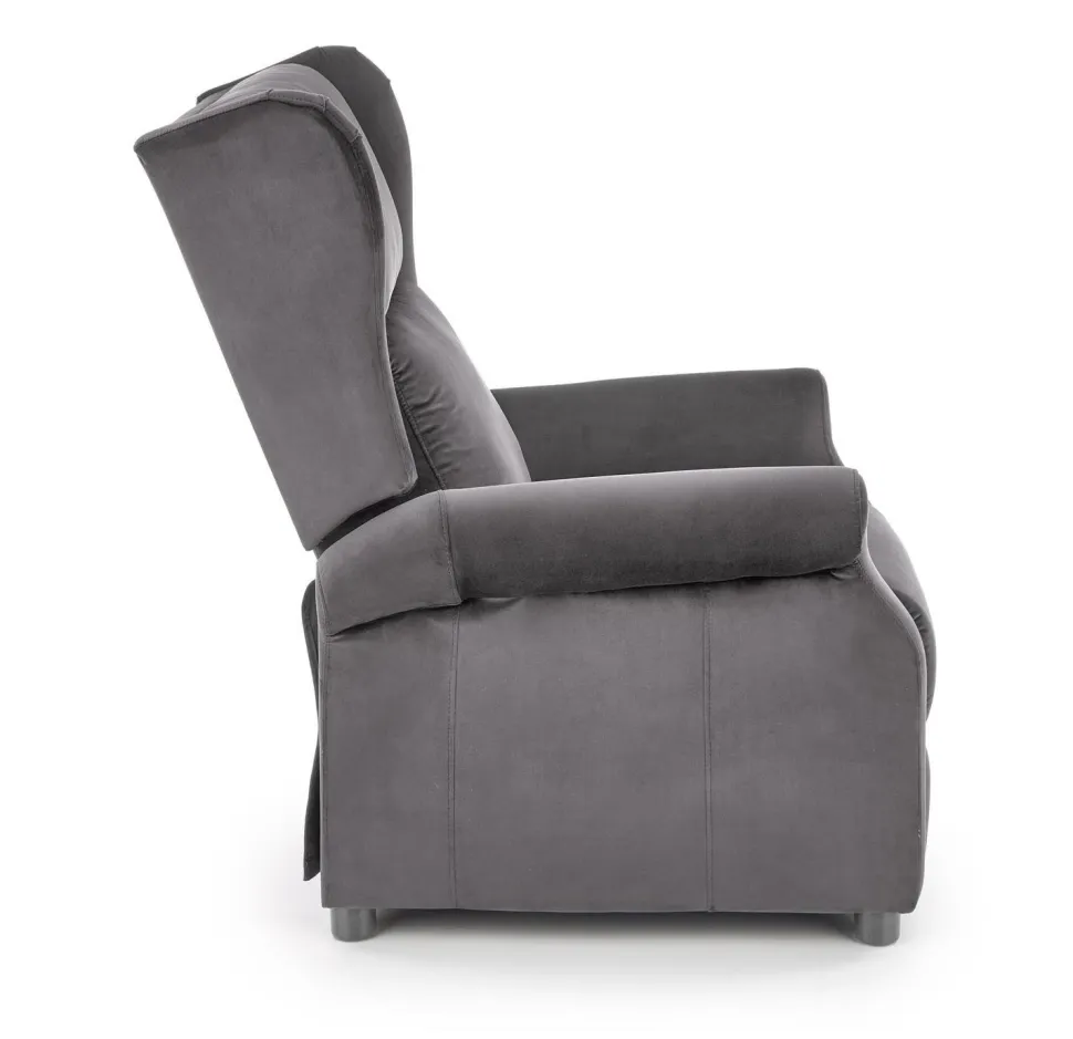 Fotel rozkładany recliner Nagu szary