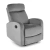 Fotel rozkładany recliner Veral welwet szary