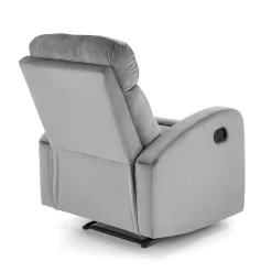 Fotel rozkładany recliner Veral welwet szary