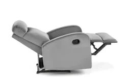 Fotel rozkładany recliner Veral welwet szary