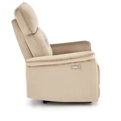 Fotel rozkładany recliner Karlin welwet beżowy
