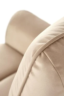 Fotel rozkładany recliner Karlin welwet beżowy