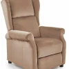 Fotel rozkładany recliner Nagu beżowy