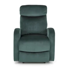 Fotel rozkładany recliner Veral welwet zielony