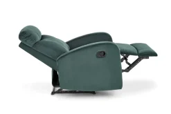 Fotel rozkładany recliner Veral welwet zielony