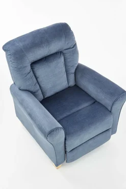 Fotel rozkładany recliner Darb niebieski