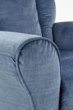 Fotel rozkładany recliner Darb niebieski