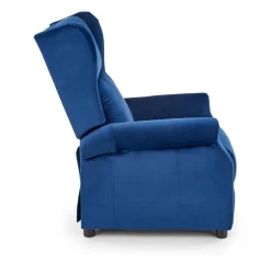 Fotel rozkładany recliner Nagu granatowy