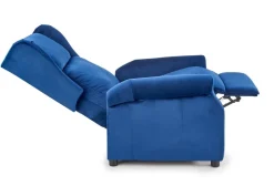 Fotel rozkładany recliner Nagu granatowy