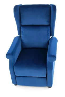 Fotel rozkładany recliner Nagu granatowy