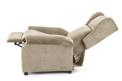 Fotel rozkładany recliner Nagu masujący beżowy