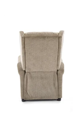 Fotel rozkładany recliner Nagu masujący beżowy