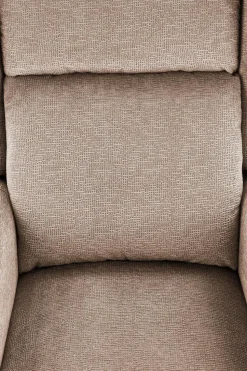 Fotel rozkładany recliner Nagu masujący beżowy