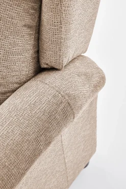 Fotel rozkładany recliner Nagu masujący beżowy