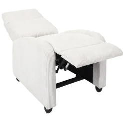 Fotel rozkładany Recliner Dream biały     sztruks