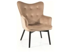 Fotel Sergio VIC beżowy/czarny
