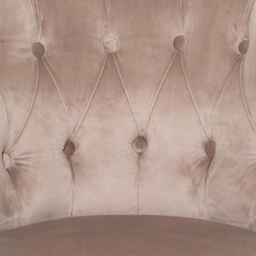 Fotel Sixtine velvet beżowy ciemny