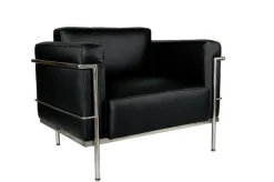 FOTEL SOFT CZARNA SKÓRA TP