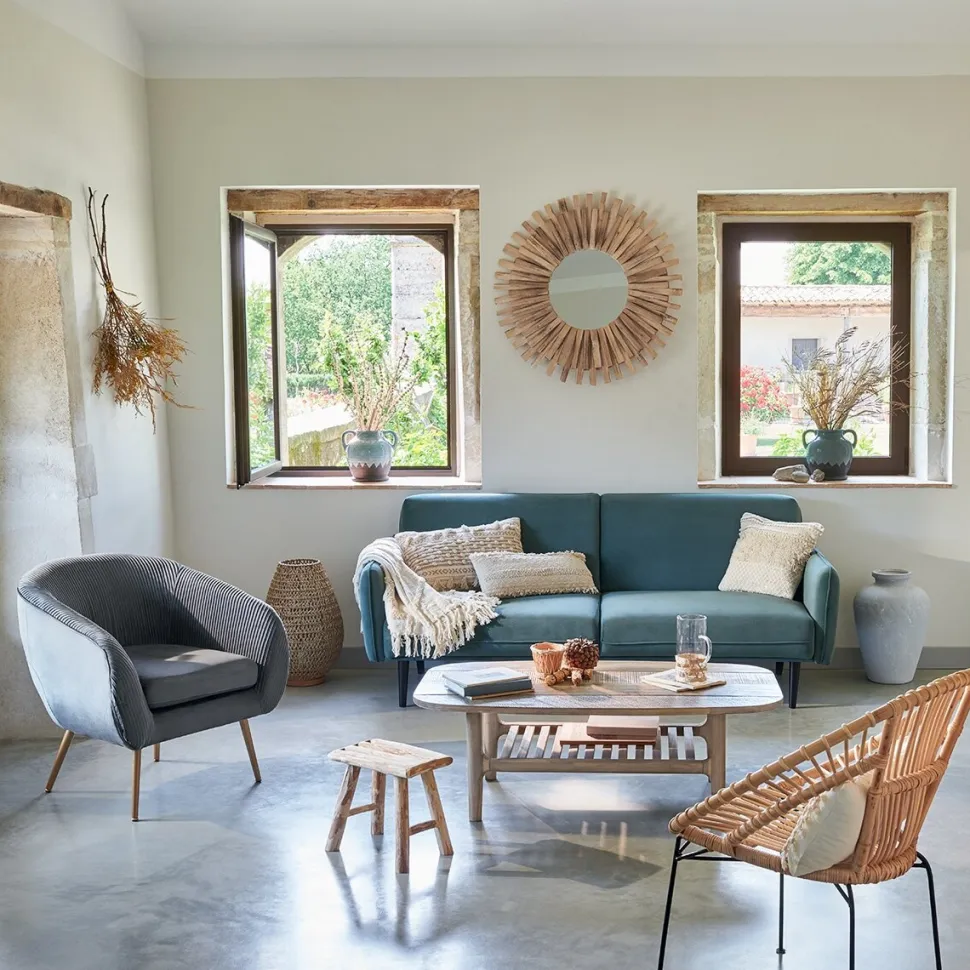 Fotel Solaro sztruks szary