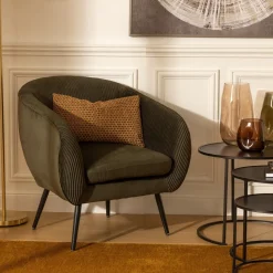 Fotel Solaro sztruks zielony