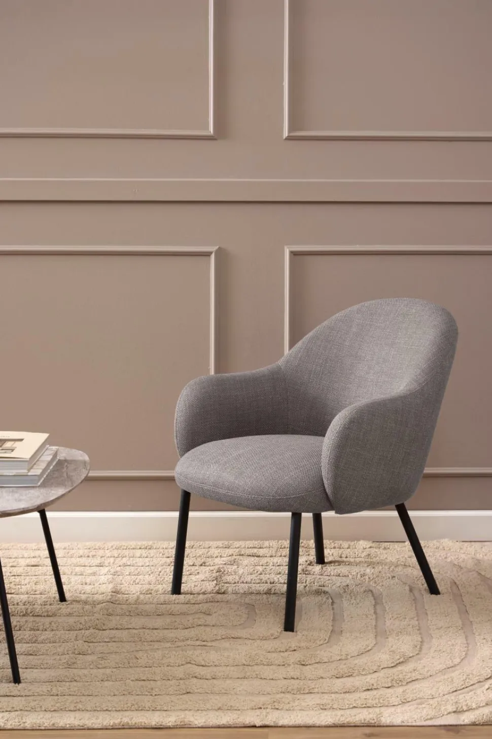 Fotel Spencer szary jasny Basel 34