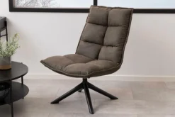 Fotel Storm antracytowy tapicerowany