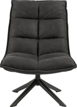 Fotel Storm antracytowy tapicerowany