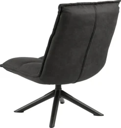 Fotel Storm antracytowy tapicerowany