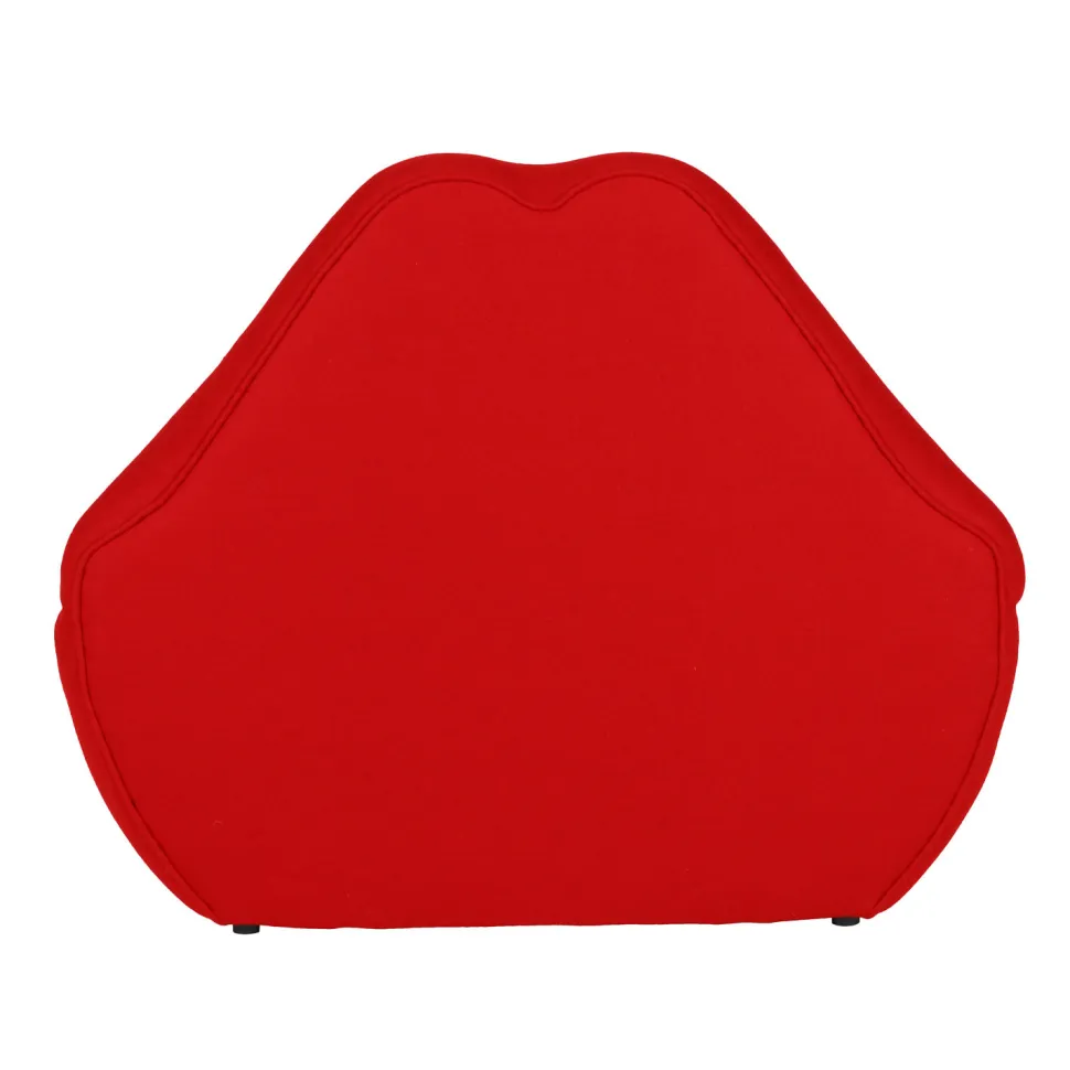 Fotel Usta 1 czerwony tapicerowany