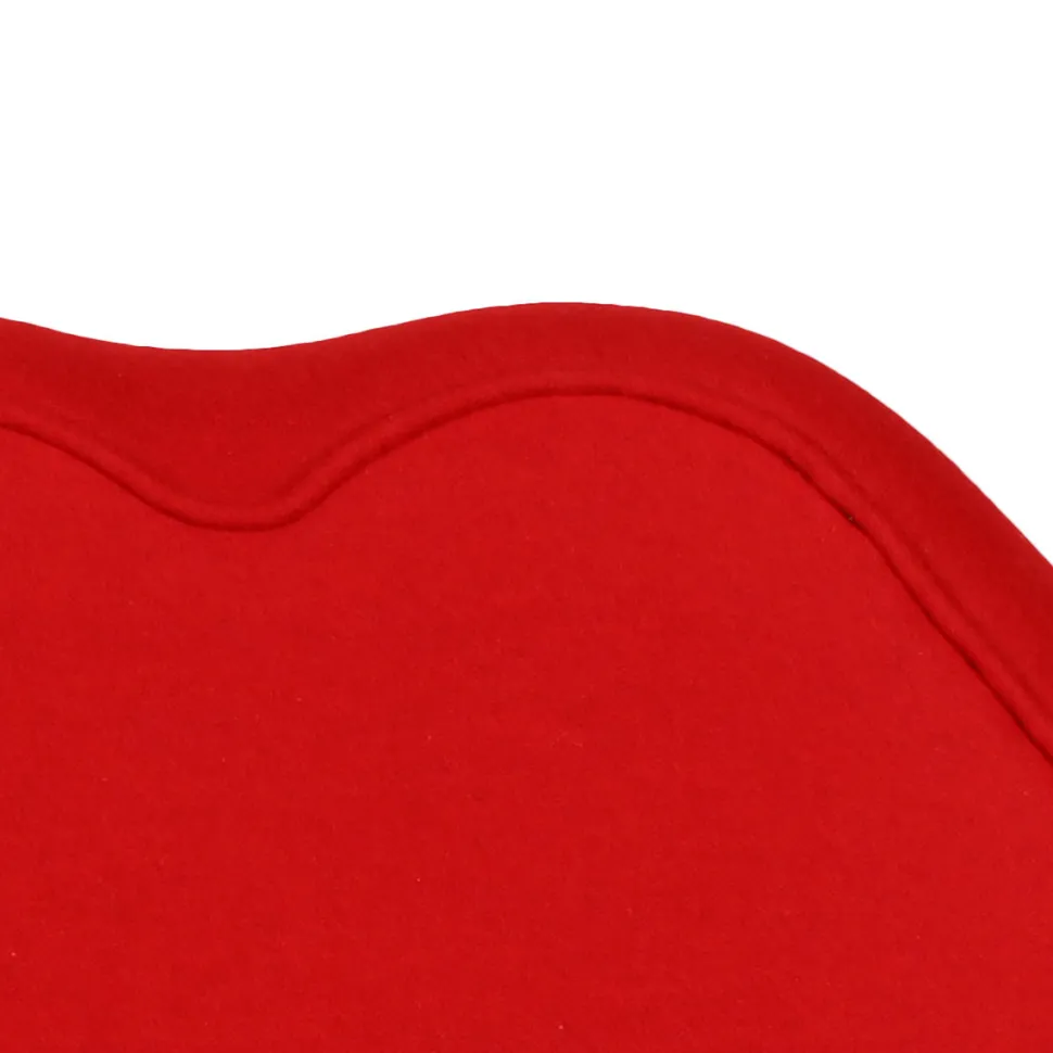 Fotel Usta 1 czerwony tapicerowany