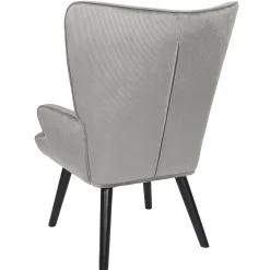 Fotel uszak Gulia szary sztruks