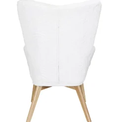 Fotel uszak Helsinki biały patchwork