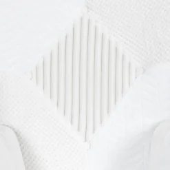 Fotel uszak Helsinki biały patchwork