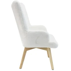 Fotel uszak Helsinki biały furry