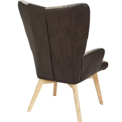 Fotel uszak Helsinki brązowy patchwork