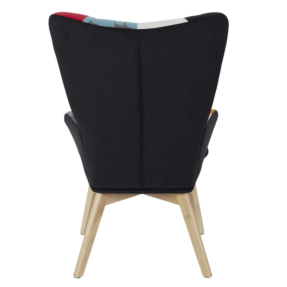 Fotel uszak Helsinki multikolor patchwork