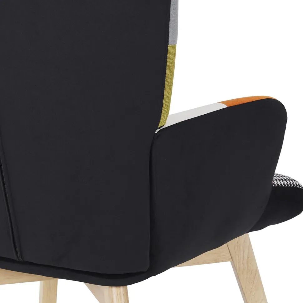 Fotel uszak Helsinki multikolor patchwork