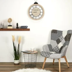 Fotel uszak Helsinki szary patchwork