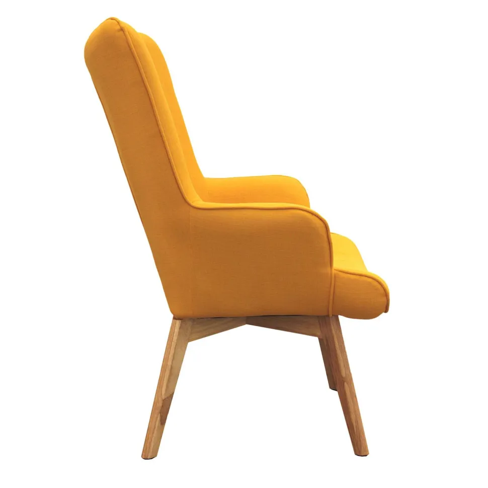 Fotel uszak Helsinki żółty