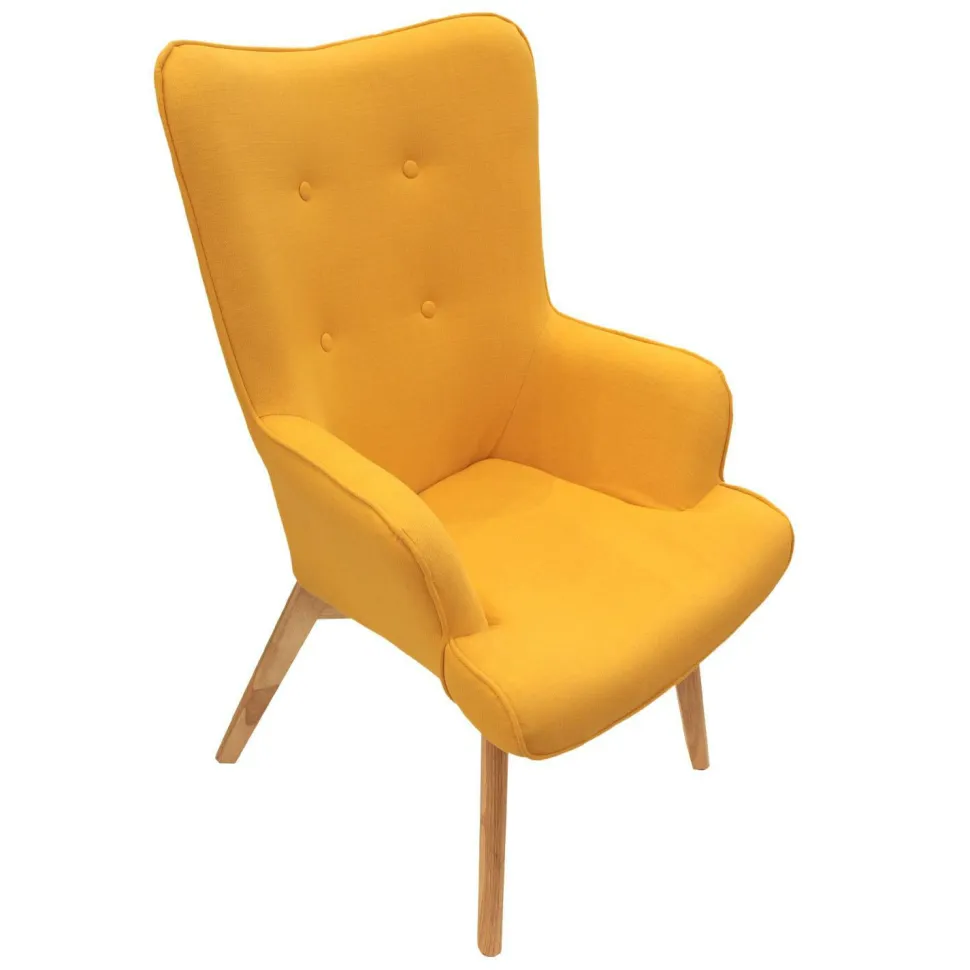 Fotel uszak Helsinki żółty