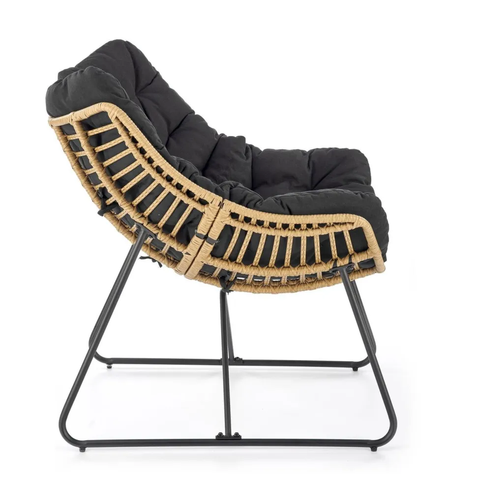 Fotel Vasari rattan na płozach