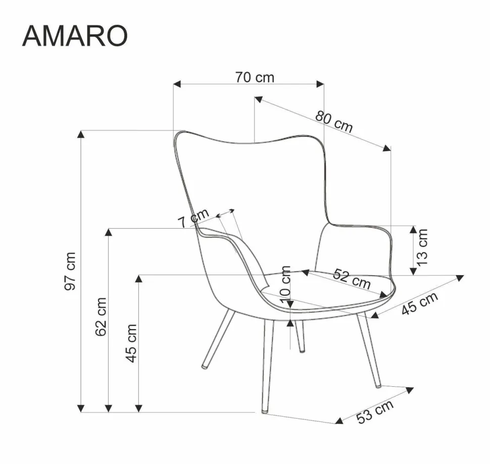 Fotel wypoczynkowy Adagio oliwkowy
