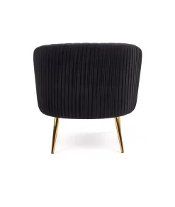 Fotel wypoczynkowy Dargo czarny/ złoty