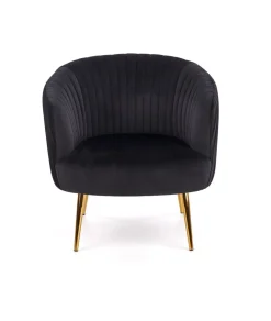Fotel wypoczynkowy Dargo czarny/ złoty