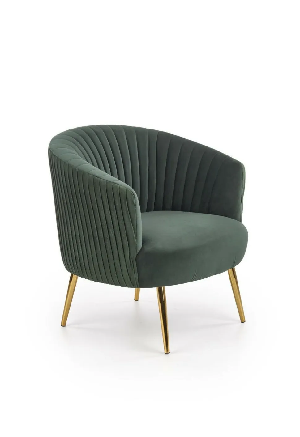 Fotel wypoczynkowy Dargo zielony/ złoty