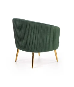 Fotel wypoczynkowy Dargo zielony/ złoty