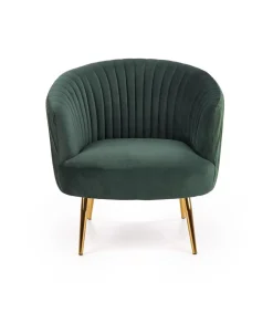 Fotel wypoczynkowy Dargo zielony/ złoty